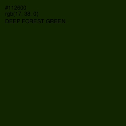 #112600 - Deep Forest Green Color Image